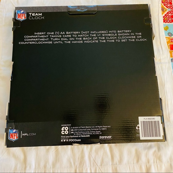 NWT NFL New England Patriots Wall Clock Bottle Cap! - Picture 4 of 7